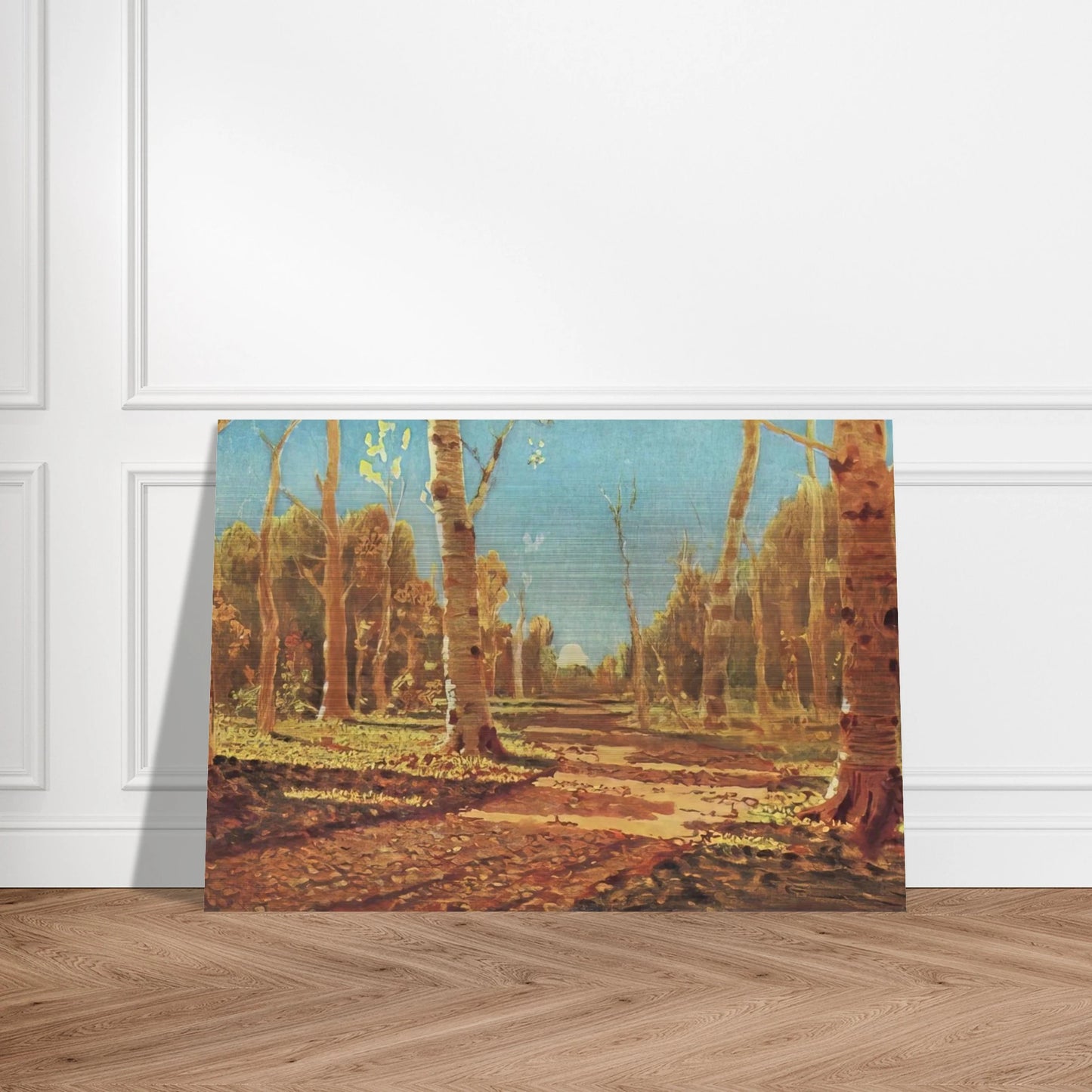 A Birch Grove - Arkhyp Kuindzhi Brushed Aluminum Print - 70x100 cm / 28x40 inches | Arkhyp Kuindzhi Aluminum Print | Arkhyp Kuindzhi Prints
