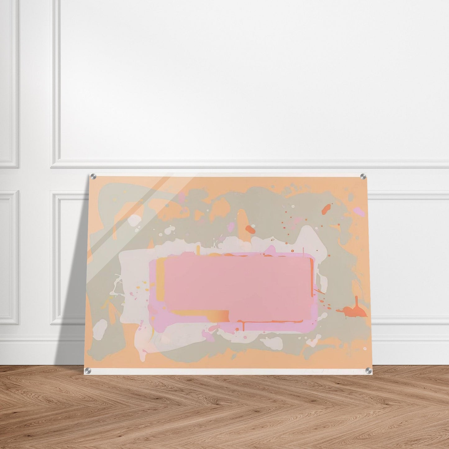 Yellow and Pink - 1971 - John Hoyland Acrylic Print - 70x100 cm / 28x40″ inches