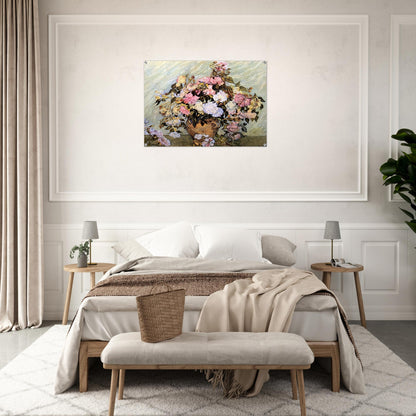 Still Life Vase with Roses - Vincent van Gogh Acrylic Print - 70x100 cm / 28x40″ inches | Vincent van Gogh Wall Art | Vincent van Gogh Prints