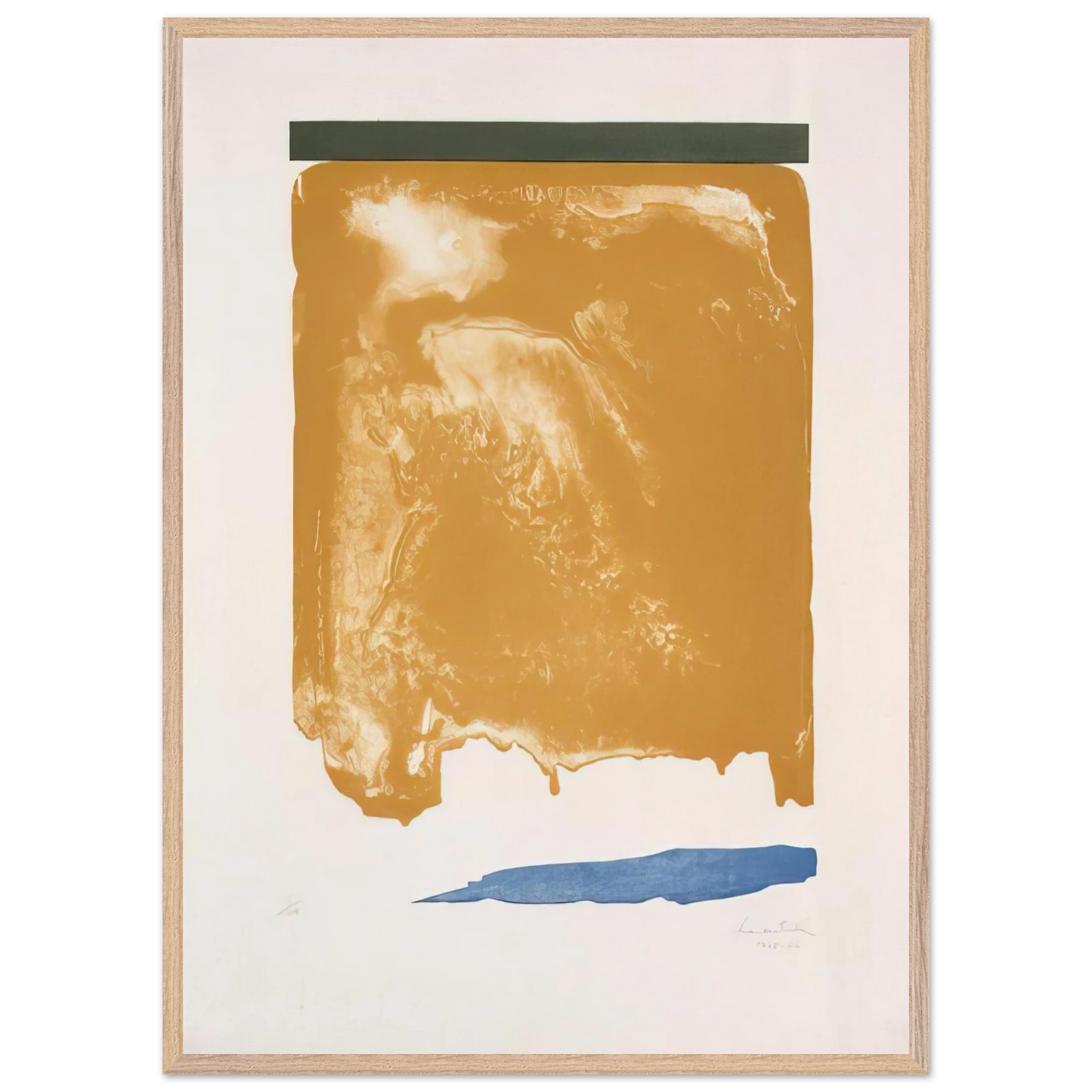 Helen Frankenthaler - Persian Garden - 1966 Wall art - 30x40 cm / 12x16 inches - Premium Wooden Framed Poster With Fine Art Paper-canvas - Wood frame