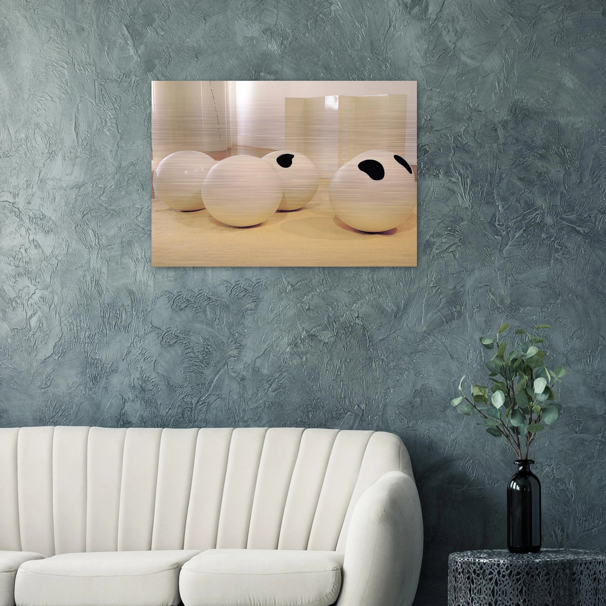 Balls - 2001 - Lygia Pape Brushed Aluminum Print - 70x100 cm / 28x40 inches | Lygia Pape Aluminum Print | Lygia Pape Prints