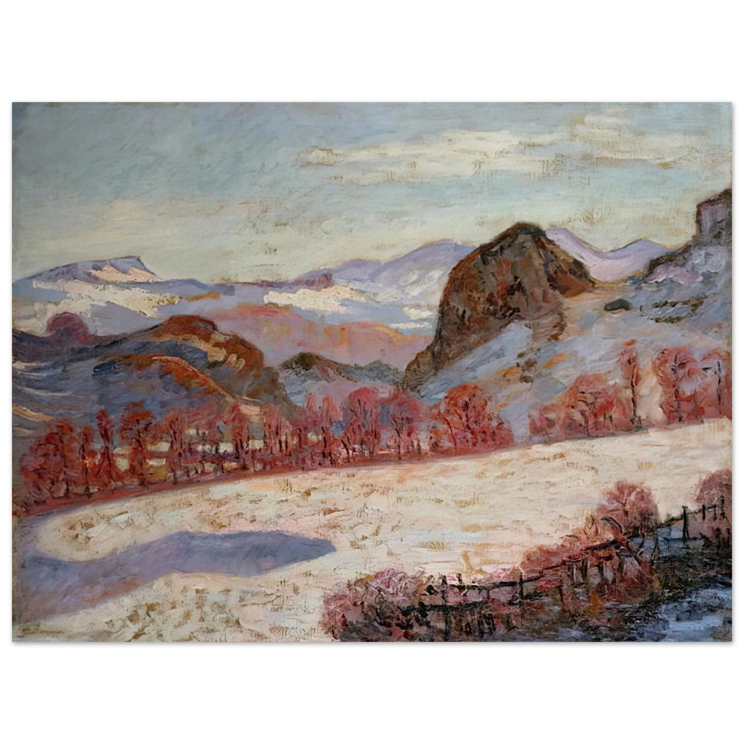 Armand Guillaumin - Saint-Sauves-d'Auvergne - 1900 France  75x100 cm / 30x40inches Fine Art Poster