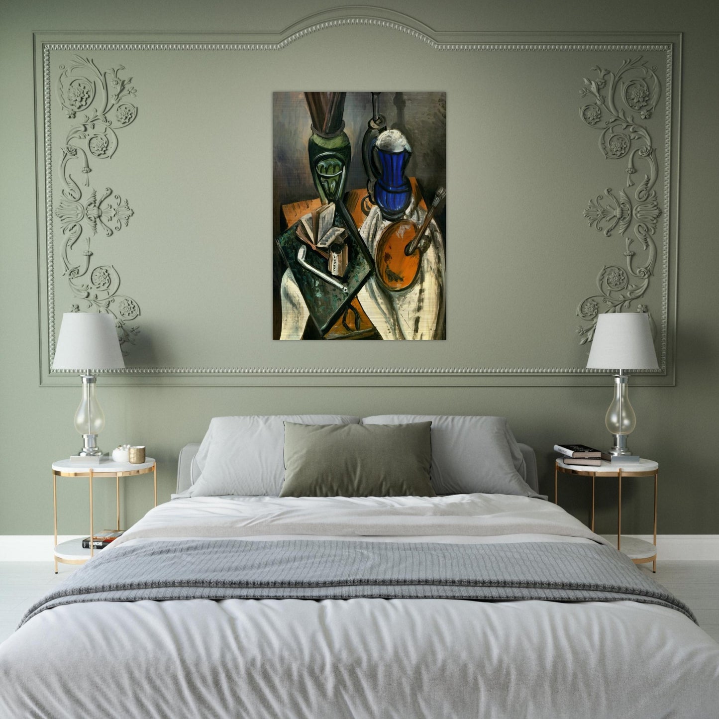 STILL LIFE 1914 - Andre Derain Brushed Aluminum Print - 70x100 cm / 28x40 inches | Andre Derain Aluminum Print | Andre Derain Prints
