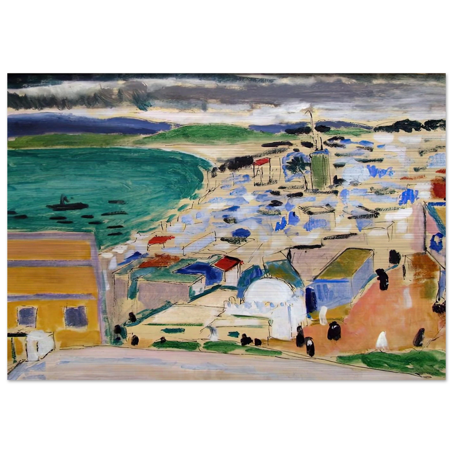 THE BAY OF TANGIER 1912 - Henri Matisse Brushed Aluminum Print - 70x100 cm / 28x40 inches | Henri Matisse Aluminum Print | Henri Matisse Prints