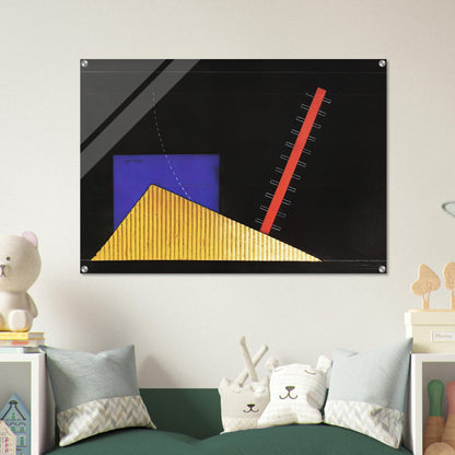 IL MERCANTE DI CUORI BOZZETTO DI SCENA 1927 - Enrico Prampolini Acrylic Print - 70x100 cm / 28x40″ inches | Enrico Prampolini Wall Art | Enrico Prampolini Prints