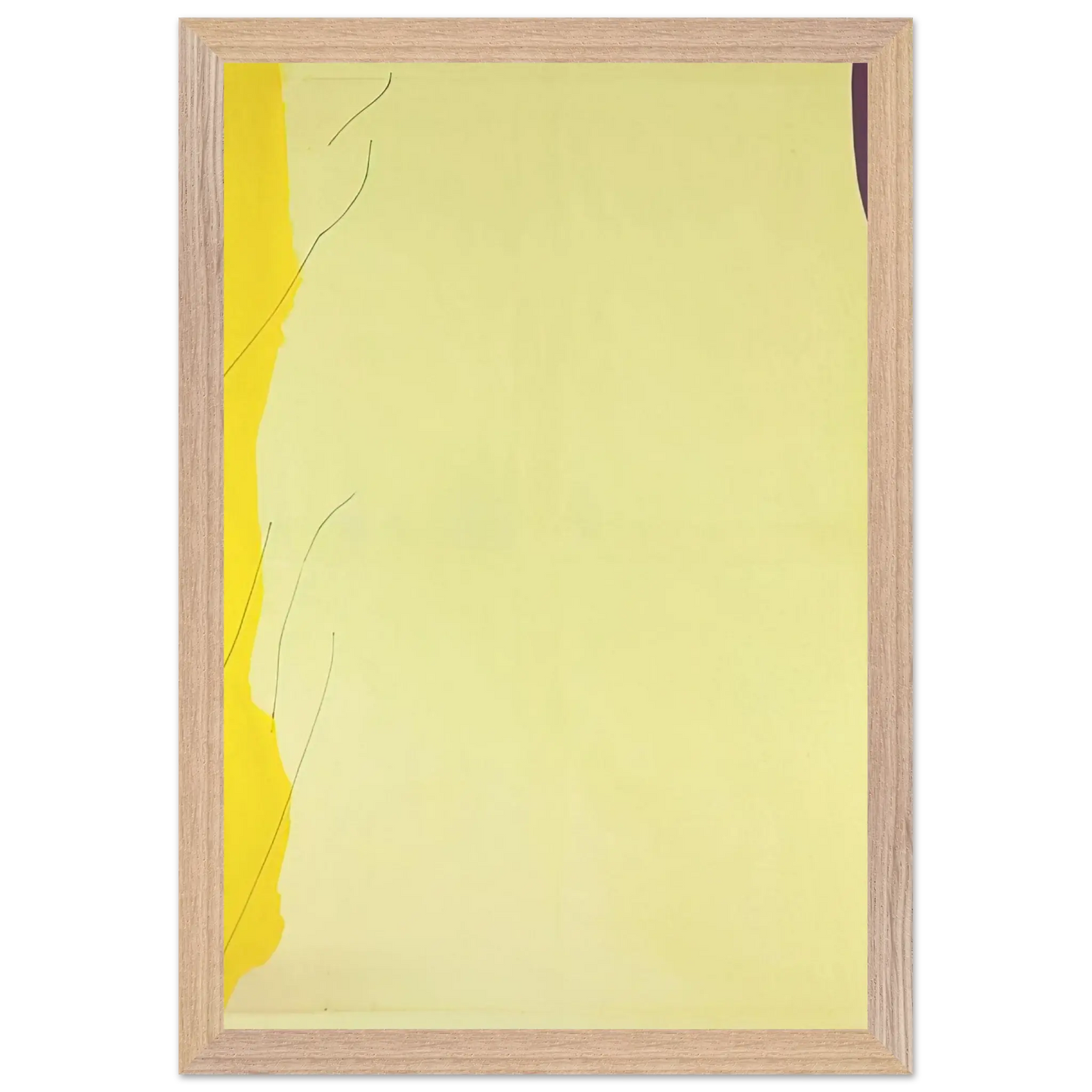 Helen Frankenthaler - Distillation - 1973 Wall art - 70x100 cm / 28x40 Inches - Premium Wooden Framed Poster With Fine Art Paper - Wood frame