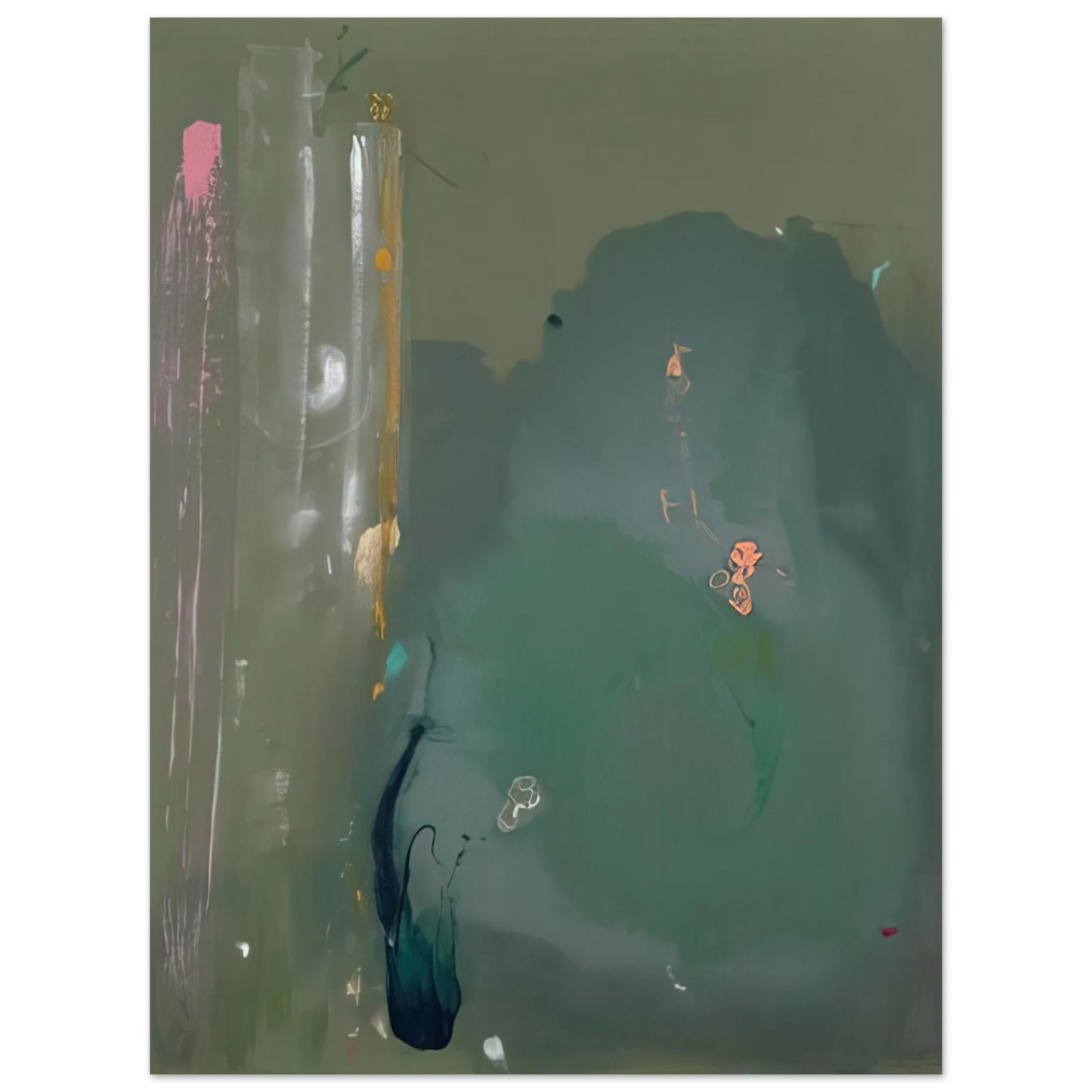 Helen Frankenthaler - CÃƒÆ’Ã‚Â´te d Argent - 1980 Wall art - 20x25 cm / 8x10 inches - Fine Art Poster-canvas - -