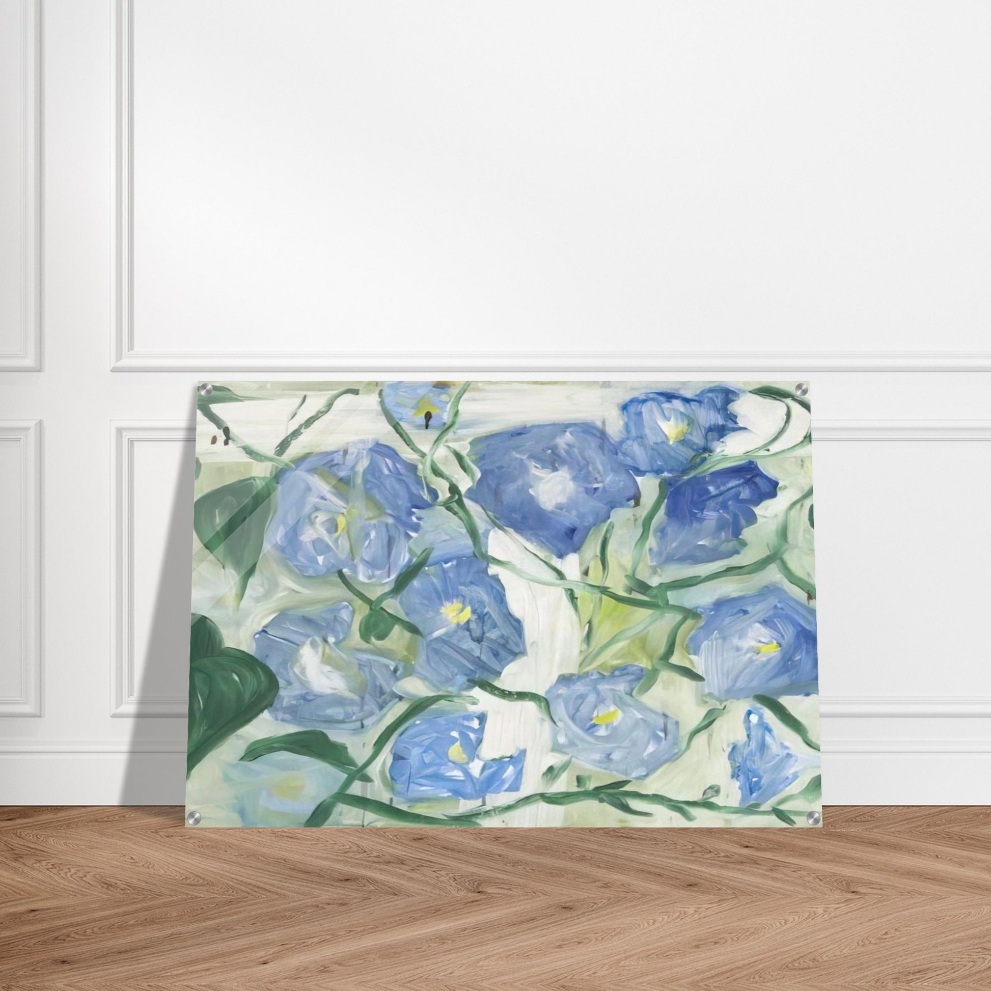 Morning Glories - 1984 - Jennifer Bartlett Acrylic Print - 70x100 cm / 28x40″ inches