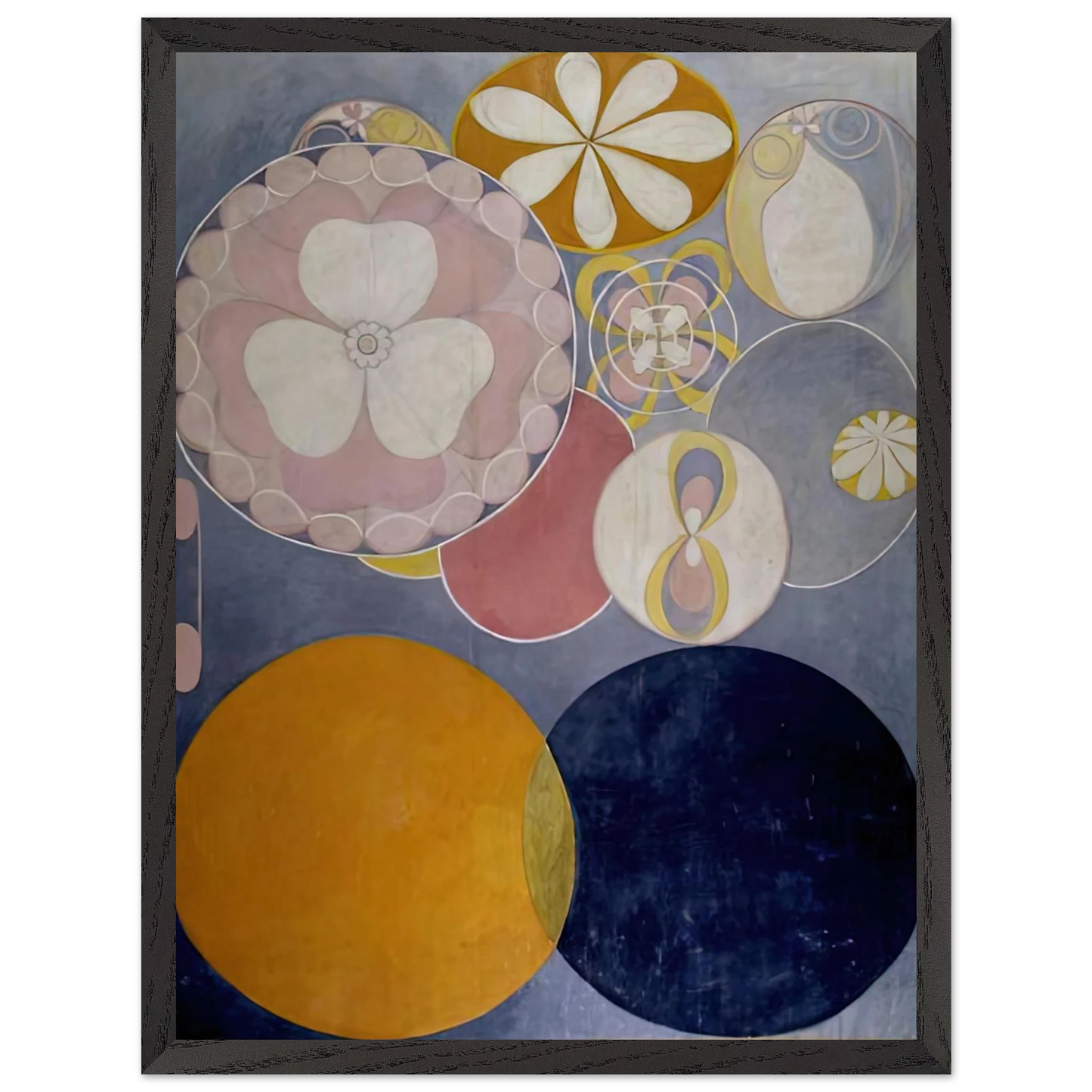 Hilma af Klint - DE TIO ST RSTA N 2 BARNAALDERN 1907 Wall art - 28x43  cm / XL (11x17 inches) - Fine Art Poster-canvas - -