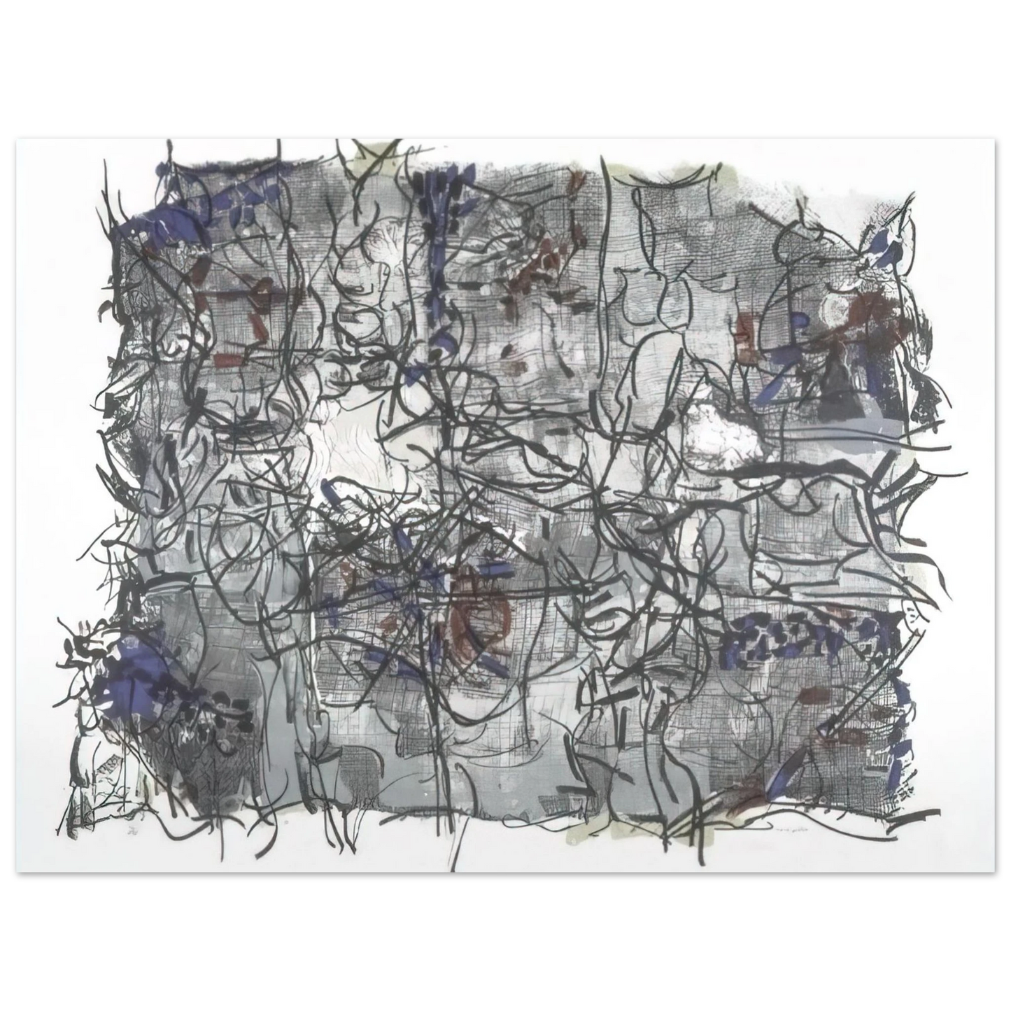 Jean-Paul Riopelle - Jute IV  75x100 cm / 30x40inches Fine Art Poster