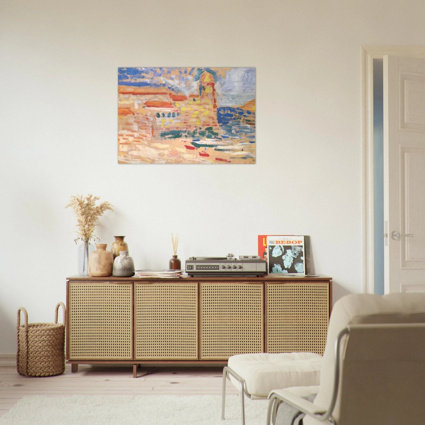 VIEW OF COLLIOURE WITH CHURCH 1905 - Henri Matisse Brushed Aluminum Print - 70x100 cm / 28x40 inches | Henri Matisse Aluminum Print | Henri Matisse Prints
