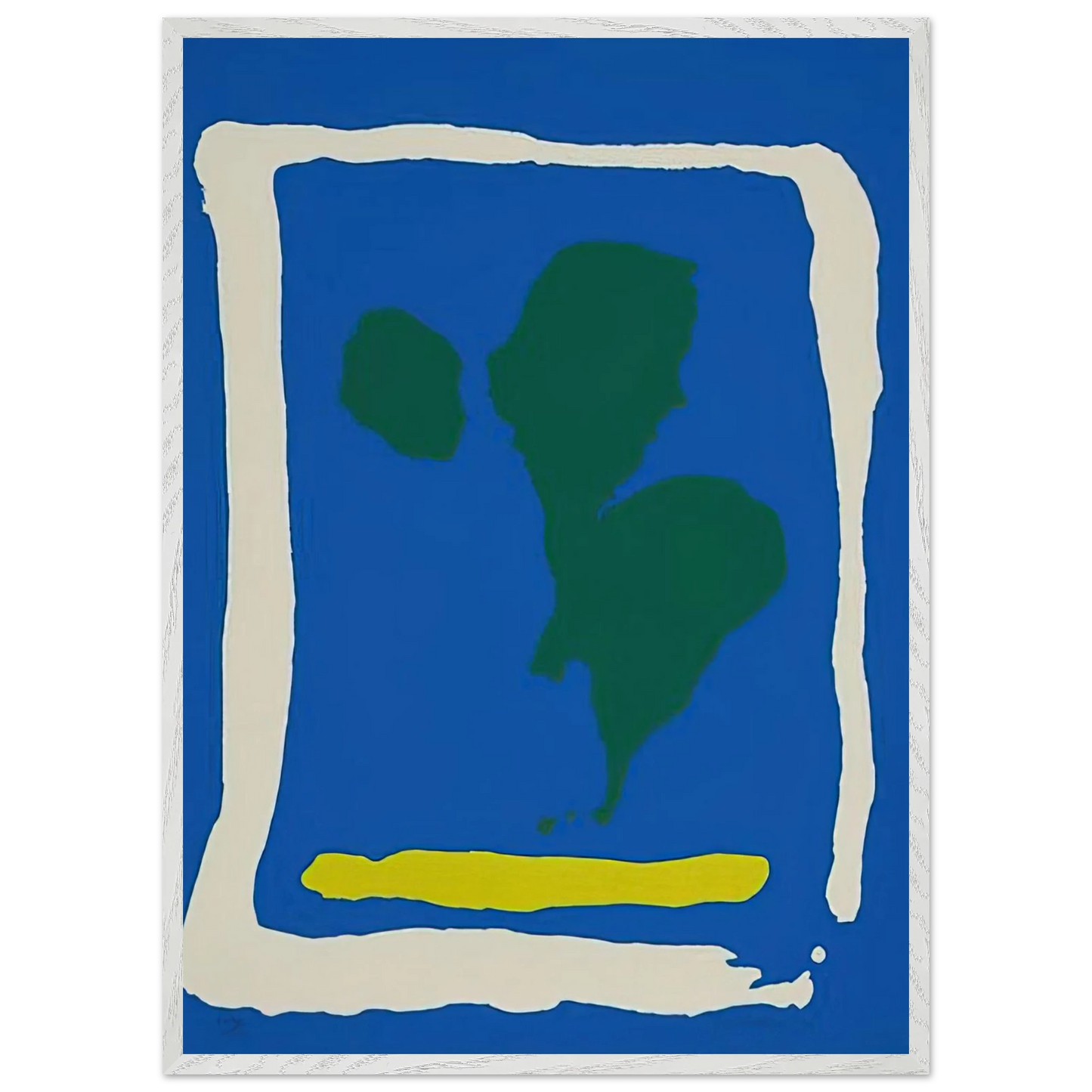 Helen Frankenthaler - Air Frame - 1965 Wall art - 50x50 cm / 20x20 inches - Fine Art Poster-canvas - -