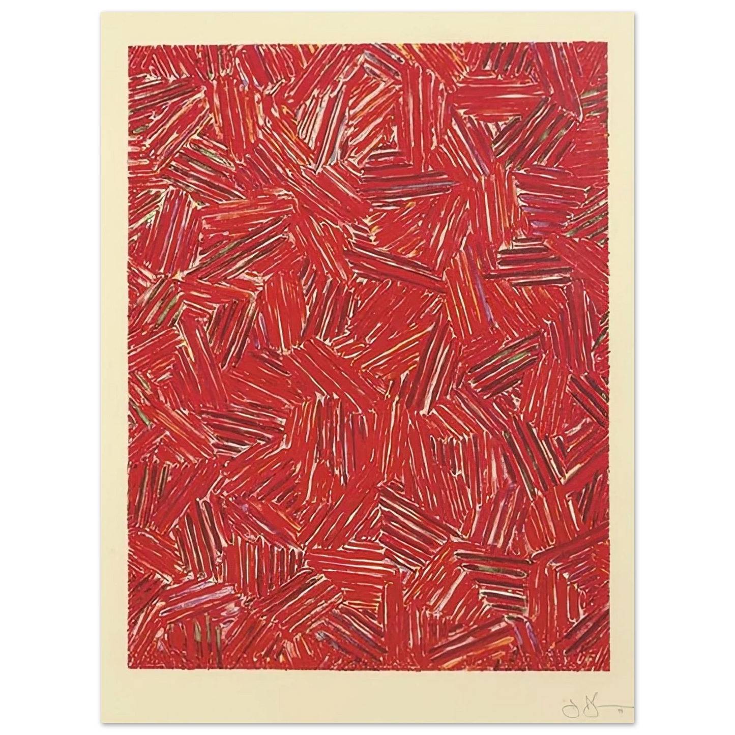 Jasper Johns - CICADA ULAE 219  75x100 cm / 30x40inches Fine Art Poster