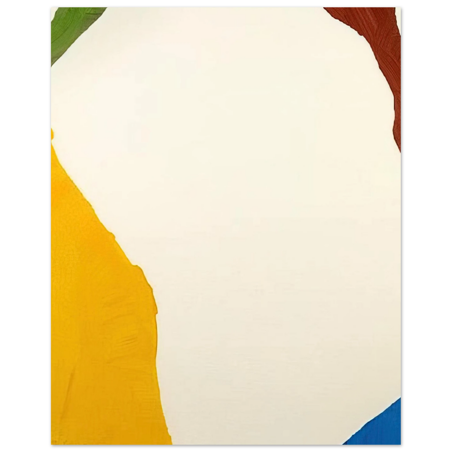Helen Frankenthaler - Wind Directions - 1970 Wall art - 30x45 cm / 12x18 inches - Premium Wooden Framed Poster With Fine Art Paper-canvas - Black frame
