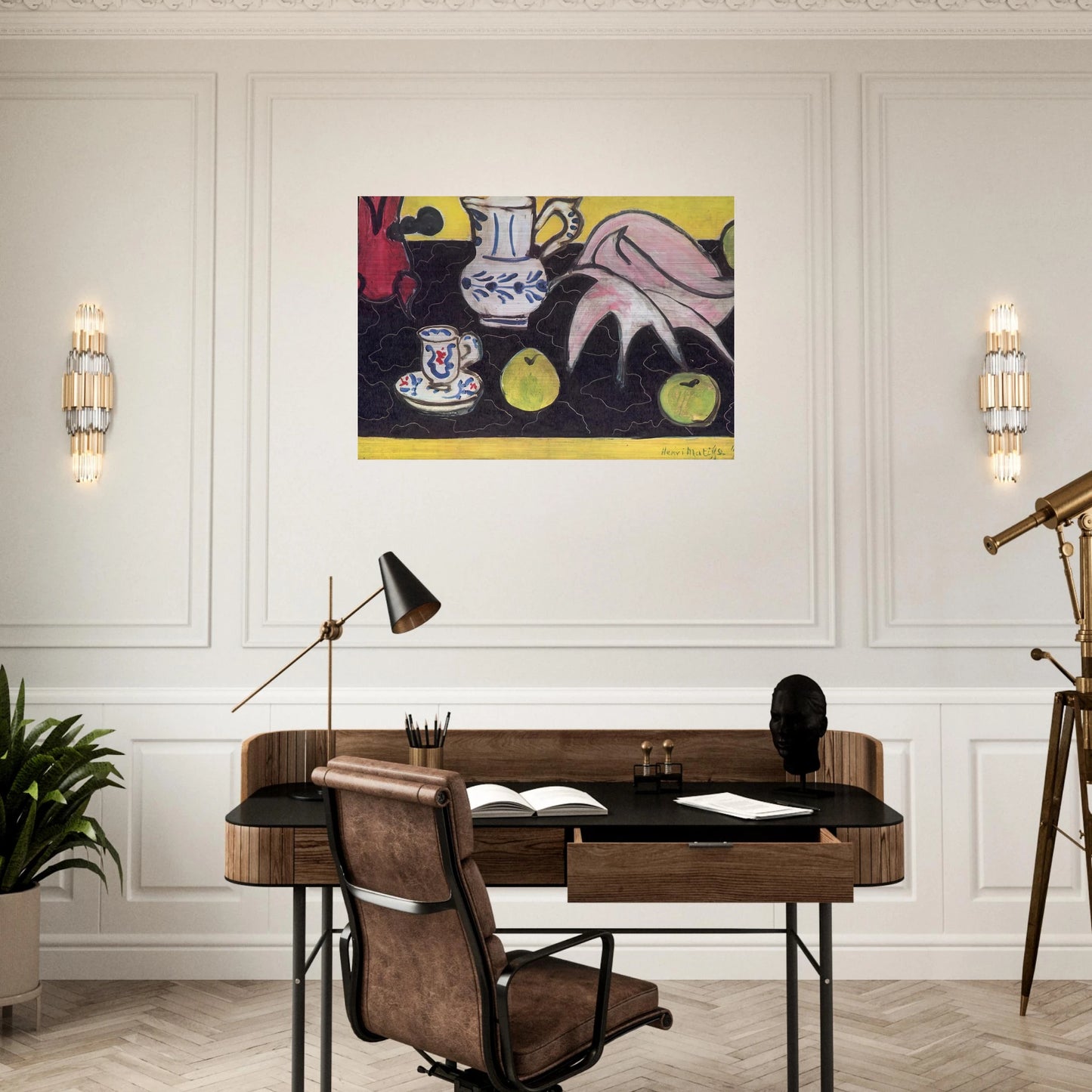 STILL LIFE WITH A SHELL 1940 - Henri Matisse Brushed Aluminum Print - 70x100 cm / 28x40 inches | Henri Matisse Aluminum Print | Henri Matisse Prints