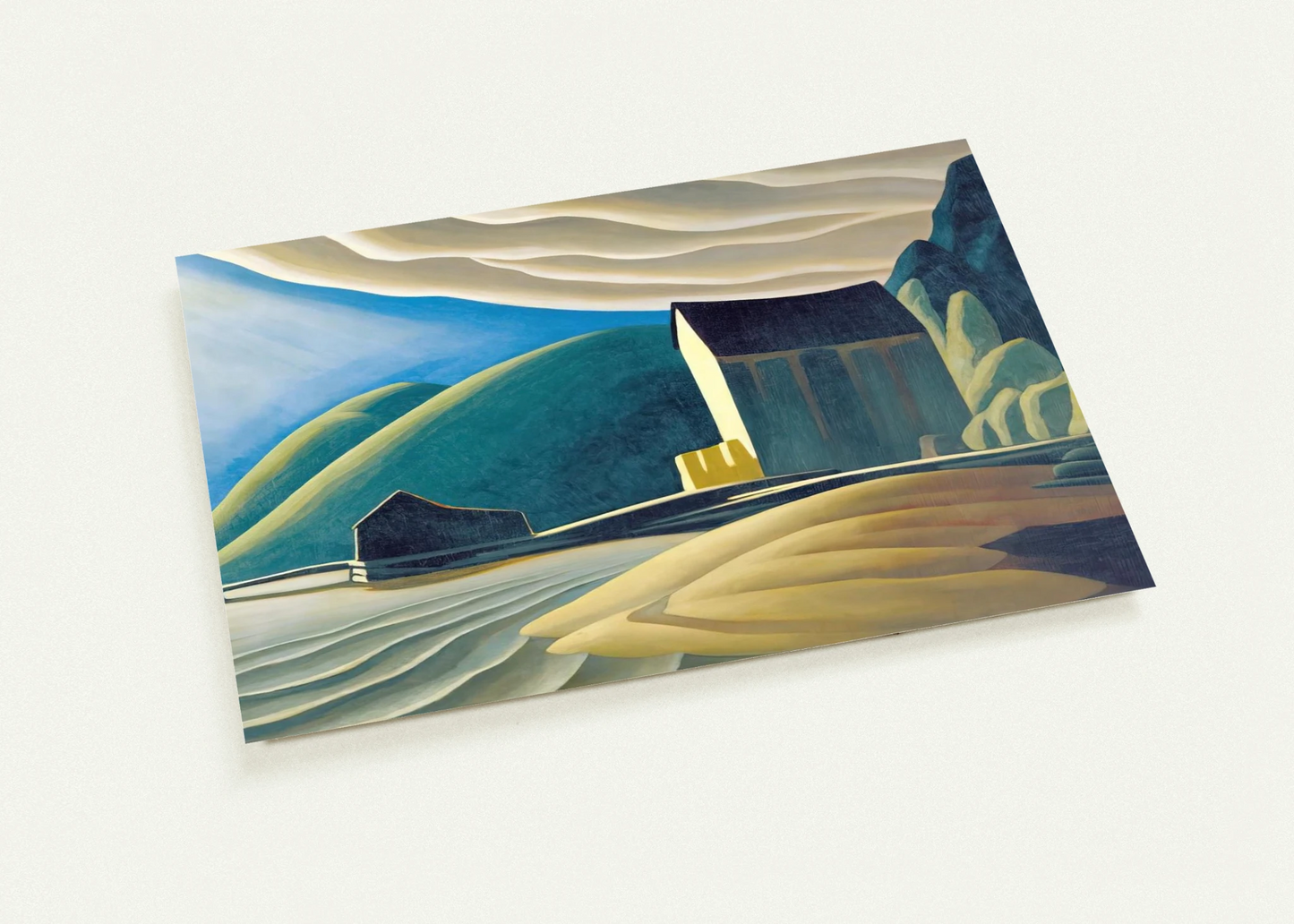 Ice House, Coldwell, Lake Superior - 1923 By Lawren Harris Pack of 10 Post Cards | Lawren Harris Post Cards | A6 (10.5 x 14.8 cm) - 4.1 x 5.8 inches