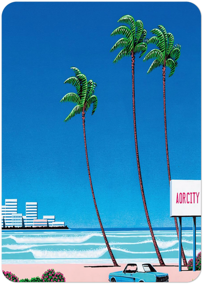 Light Mellow Sealine By Hiroshi Nagai Pack of 10 Post Cards | Hiroshi Nagai Post Cards | A6 (10.5 x 14.8 cm) - 4.1 x 5.8 inches