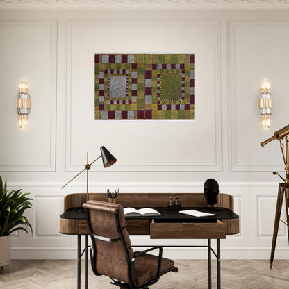 Timaeus III and IV - 1966 - Alfred Jensen Brushed Aluminum Print - 70x100 cm / 28x40 inches | Alfred Jensen Aluminum Print | Alfred Jensen Prints