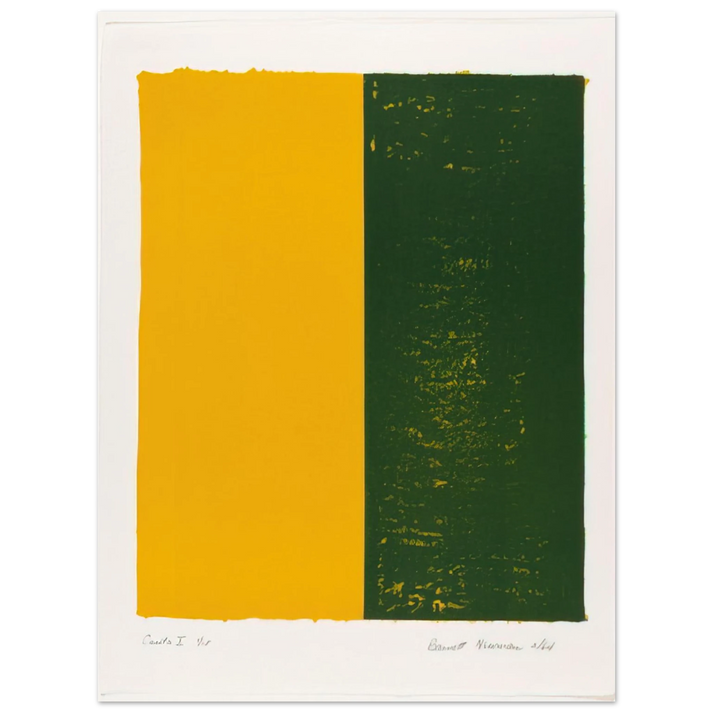 Barnett Newman - Canto X  75x100 cm / 30x40inches Fine Art Poster