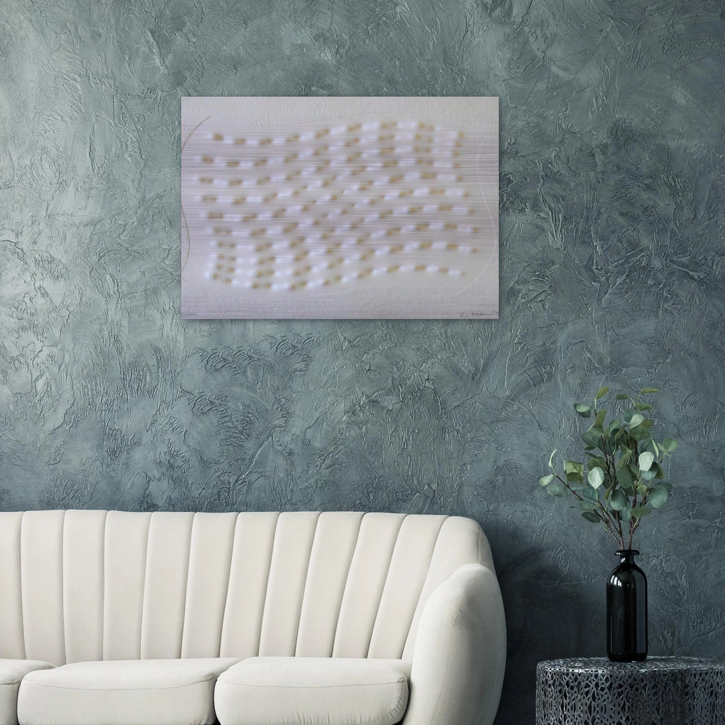 Superficie III - 1995 - Enrico Castellani Brushed Aluminum Print - 70x100 cm / 28x40 inches | Enrico Castellani Aluminum Print | Enrico Castellani Prints