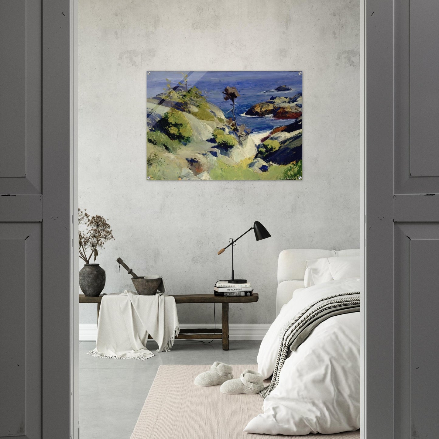 Monhegan Landscape - Edward Hopper Acrylic Print - 70x100 cm / 28x40″ inches | Edward Hopper Wall Art | Edward Hopper Prints