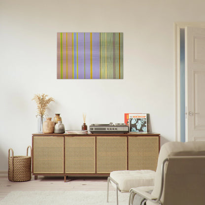 Ianthe - 1969 - Gene Davis Brushed Aluminum Print - 70x100 cm / 28x40 inches | Gene Davis Aluminum Print | Gene Davis Prints
