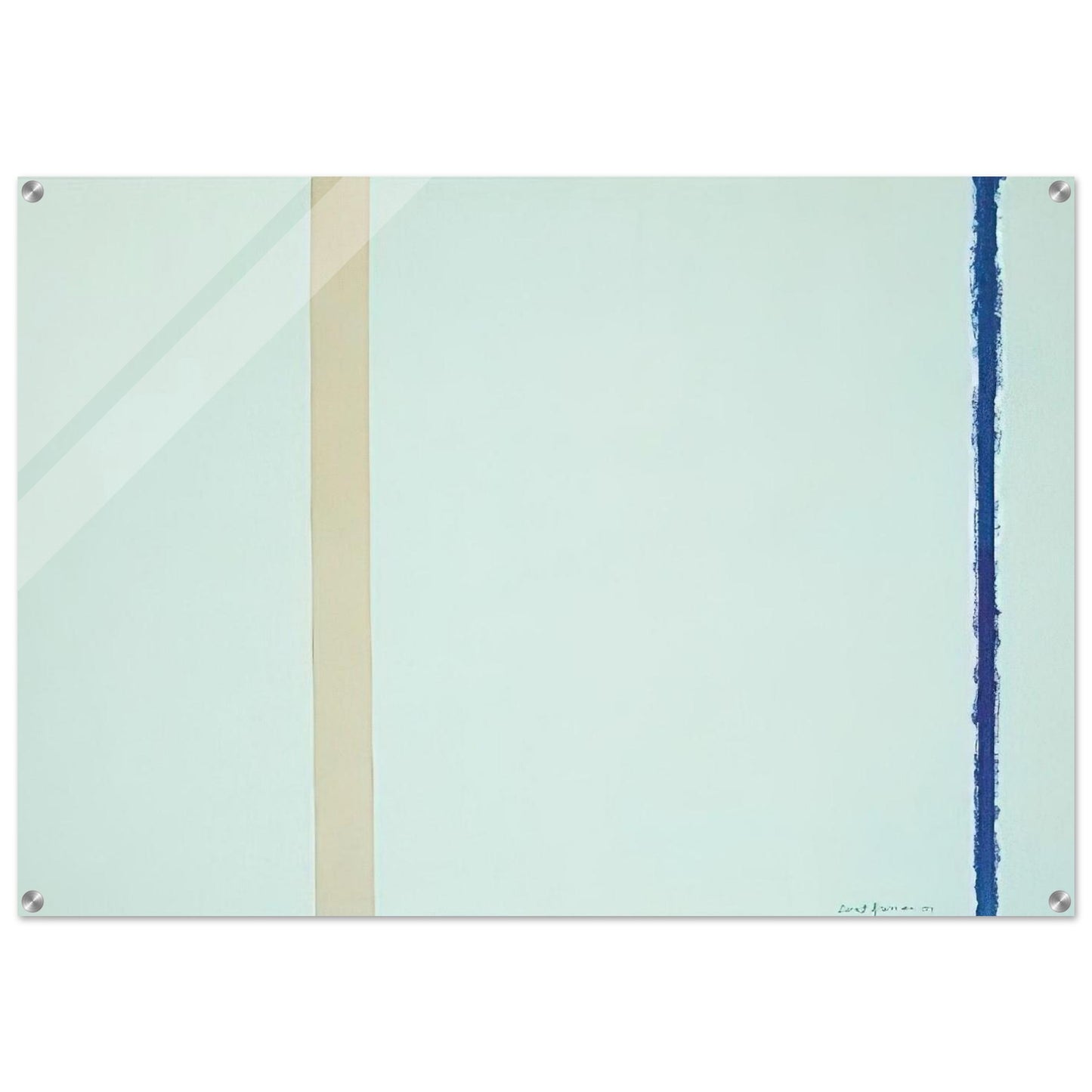 White Fire I - Barnett Newman Acrylic Print - 70x100 cm / 28x40″ inches