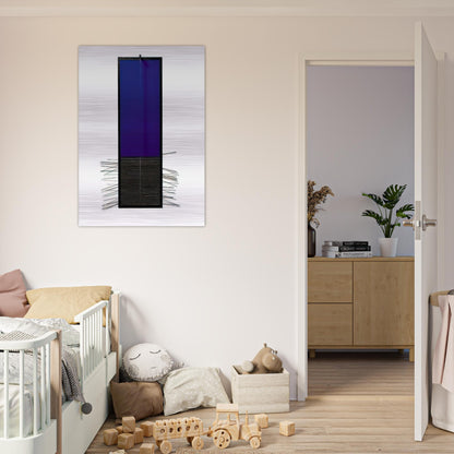 BLEU VERTICAL - Jesus Rafael Soto Brushed Aluminum Print - 70x100 cm / 28x40 inches | Jesus Rafael Soto Aluminum Print | Jesus Rafael Soto Prints