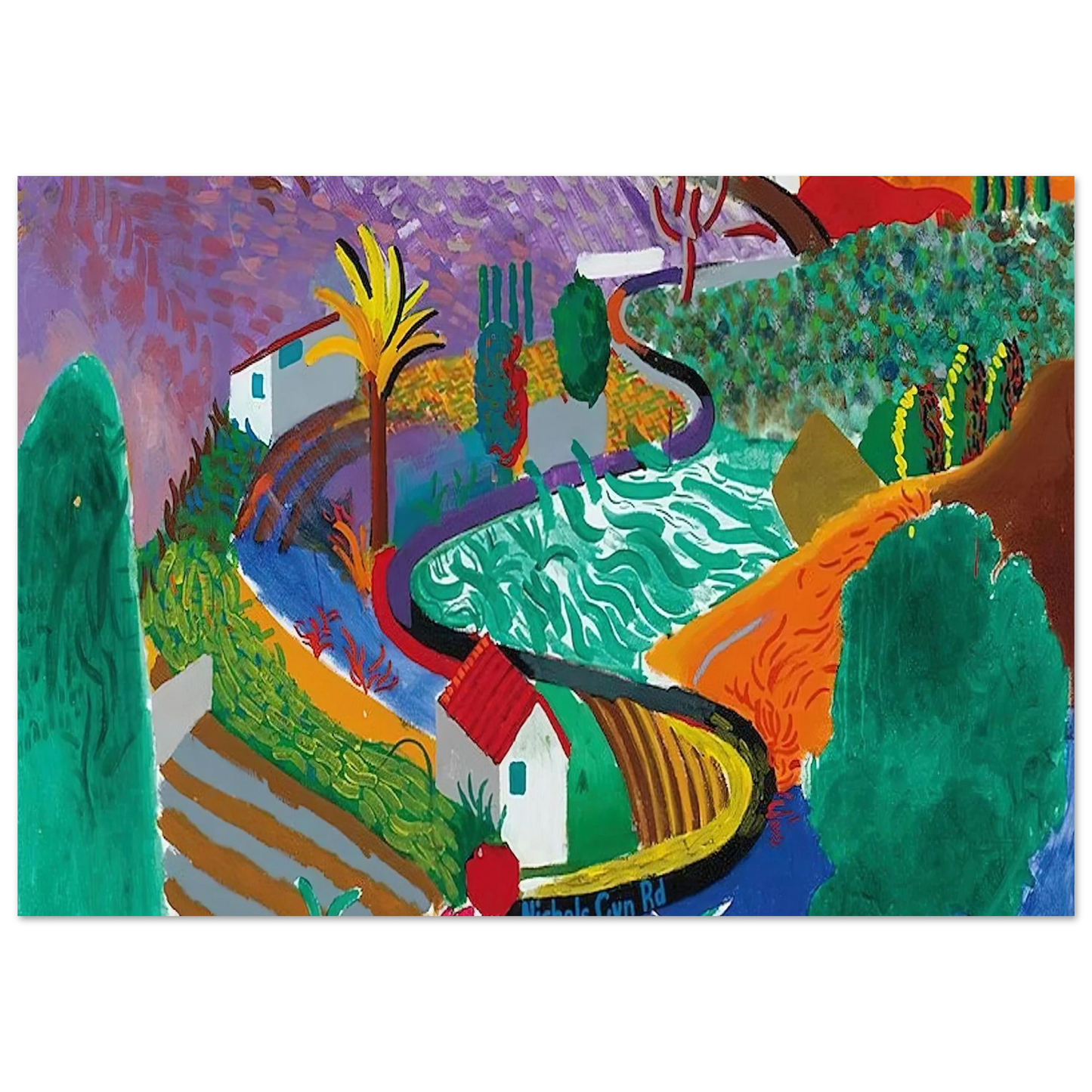 David Hockney - David Hockney Wall art - 13x18 cm / 5x7 inches - Fine Art Poster-canvas - -