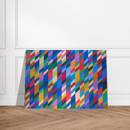 NATARAJA 1993 - Bridget Riley Brushed Aluminum Print - 70x100 cm / 28x40 inches | Bridget Riley Aluminum Print | Bridget Riley Prints