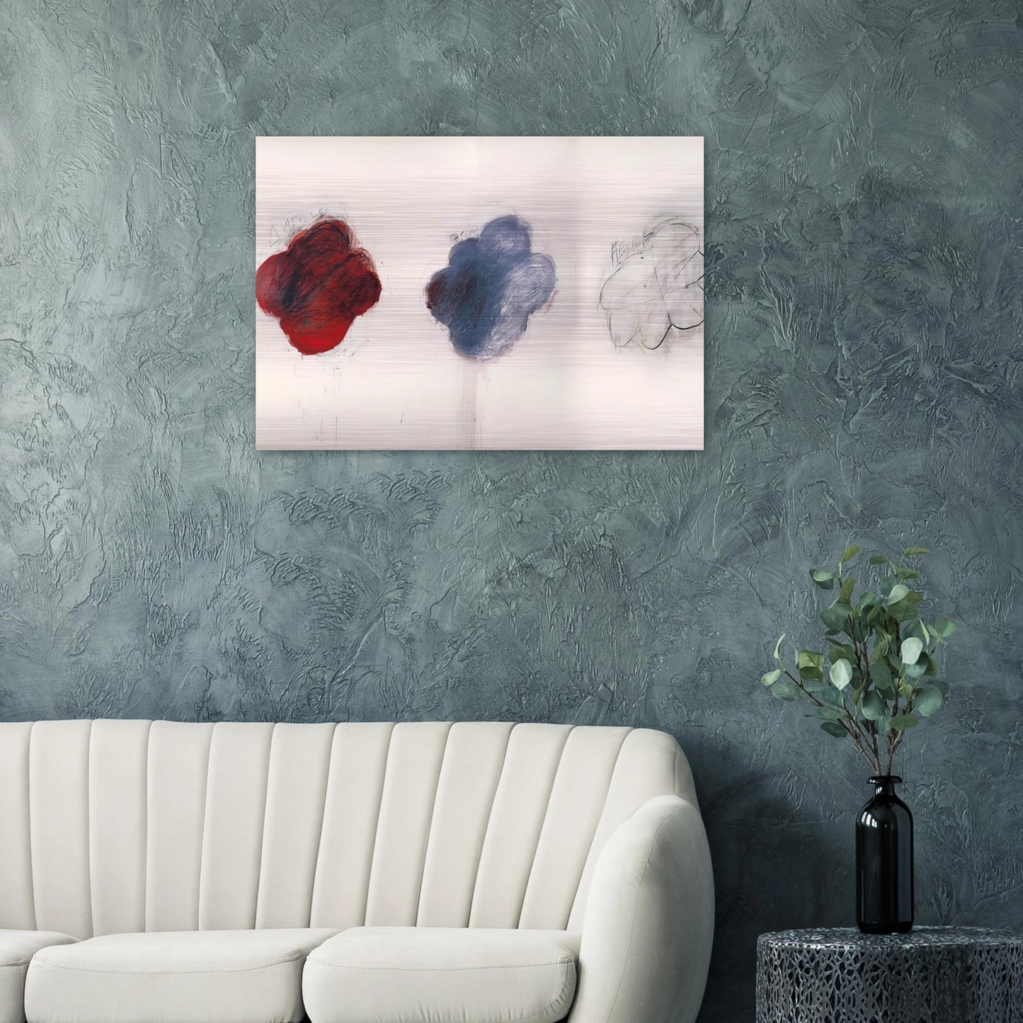 Fifty Days at Iliam. Shades of Achilles, Patroclus, and Hector - Cy Twombly Brushed Aluminum Print - 70x100 cm / 28x40 inches | Cy Twombly Aluminum Print | Cy Twombly Prints