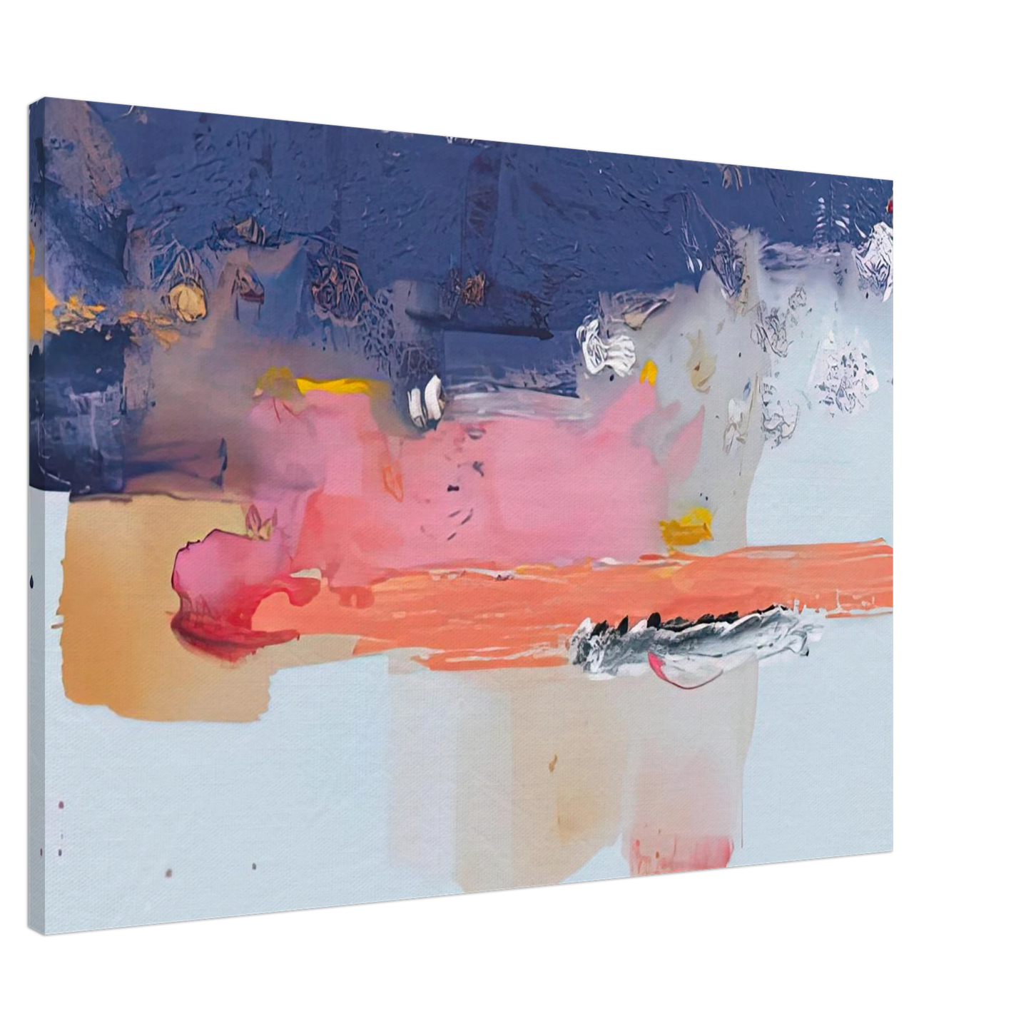 Helen Frankenthaler - Western Roadmap, 1991- Wall Art - 30x40 cm / 12x16 inches - Premium Wooden Framed Poster With Fine Art Paper-canvas - Black frame