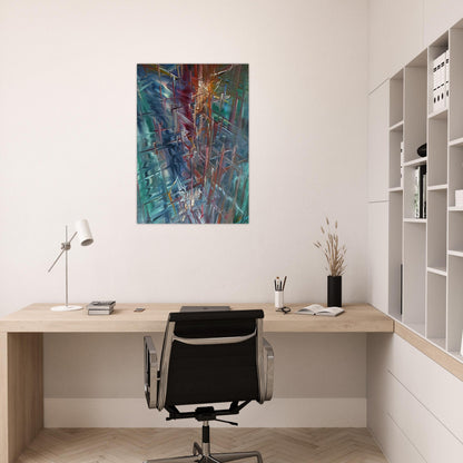 Calculating Space - Konrad Zuse Brushed Aluminum Print - 70x100 cm / 28x40 inches | Konrad Zuse Aluminum Print | Konrad Zuse Prints