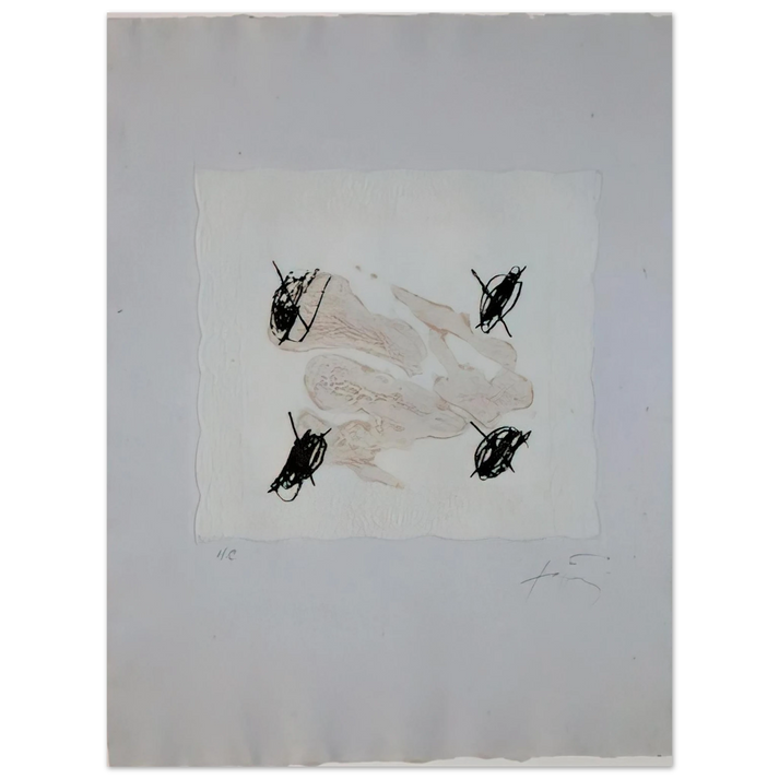 Antoni Tapies - PETRIFICADA PETRIFICANTE II 1978  75x100 cm / 30x40inches Fine Art Poster