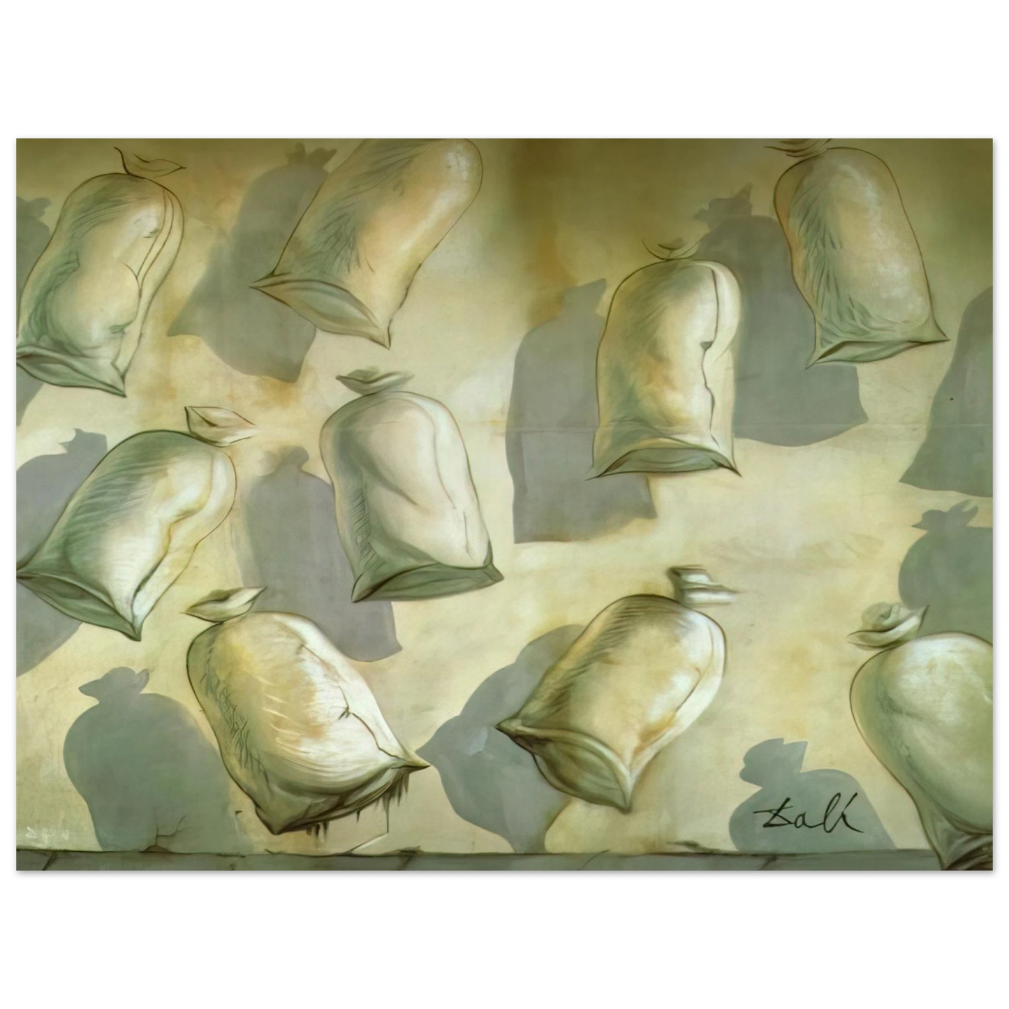 Salvador Dali - SET DESIGN FOR THE BALLET LOS SACOS DEL MOLINERO 2  75x100 cm / 30x40inches Fine Art Poster