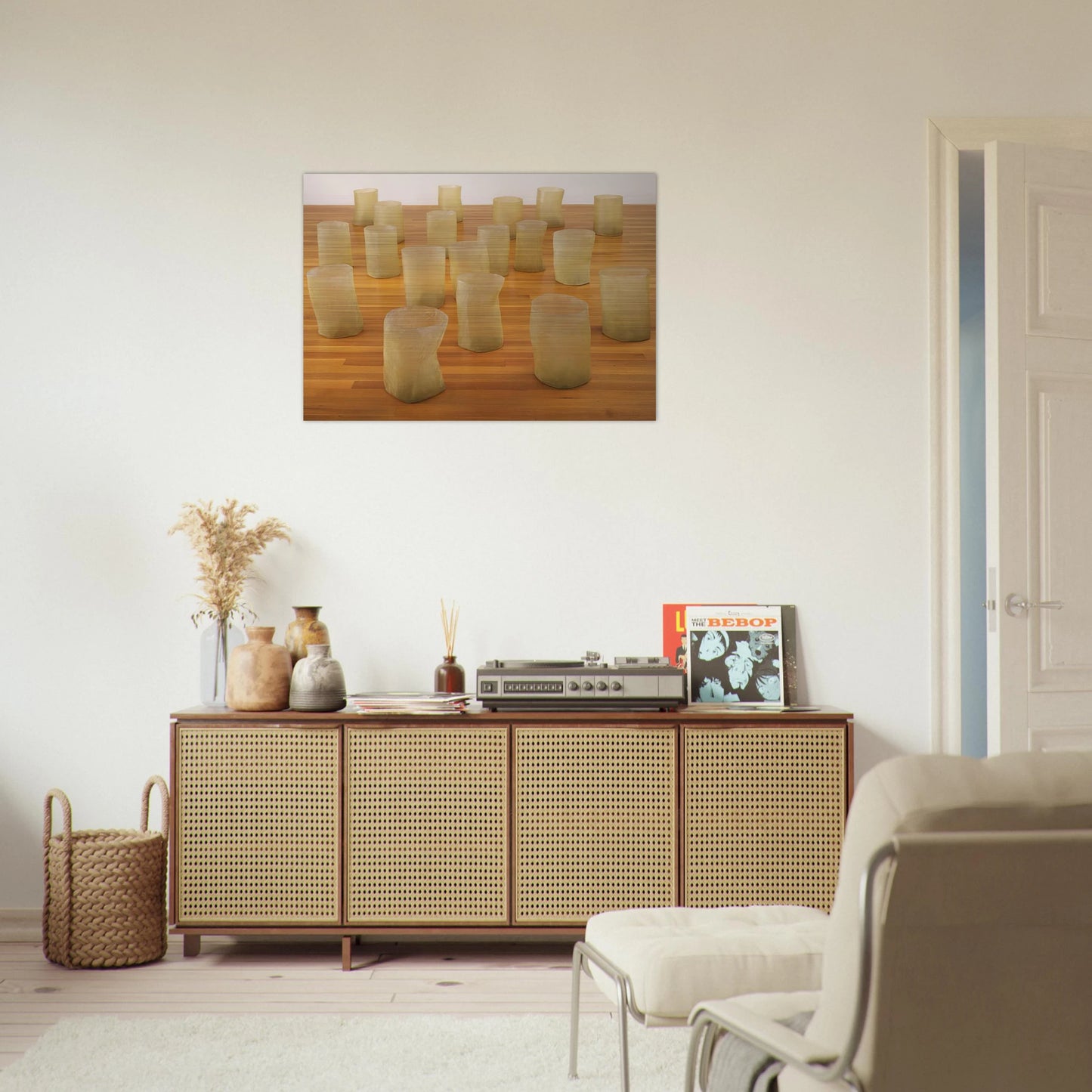 REPETITION NINETEEN III 1968 - Eva Hesse Brushed Aluminum Print - 70x100 cm / 28x40 inches | Eva Hesse Aluminum Print | Eva Hesse Prints