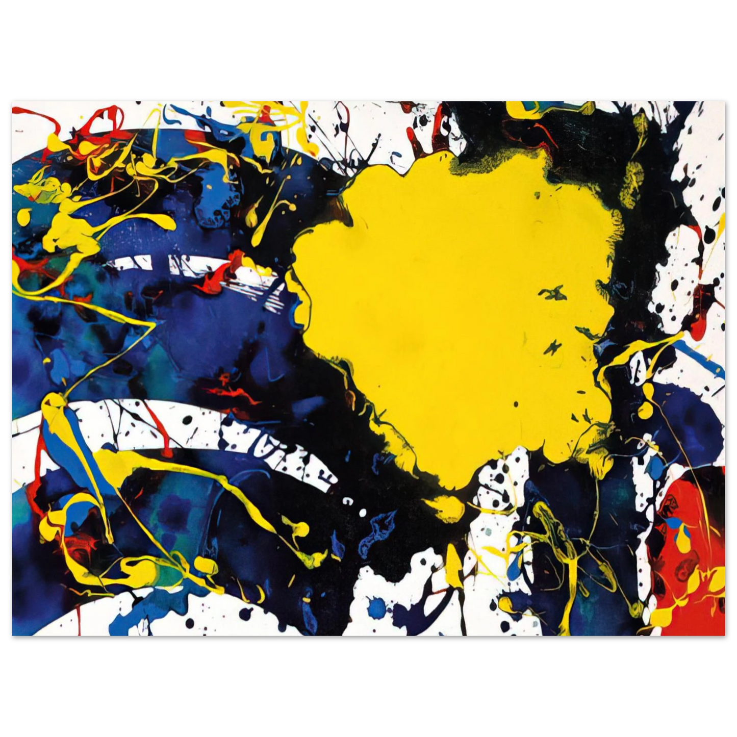 Sam Francis - Untitled  SFP94-135  SFF 1805   75x100 cm / 30x40inches Fine Art Poster