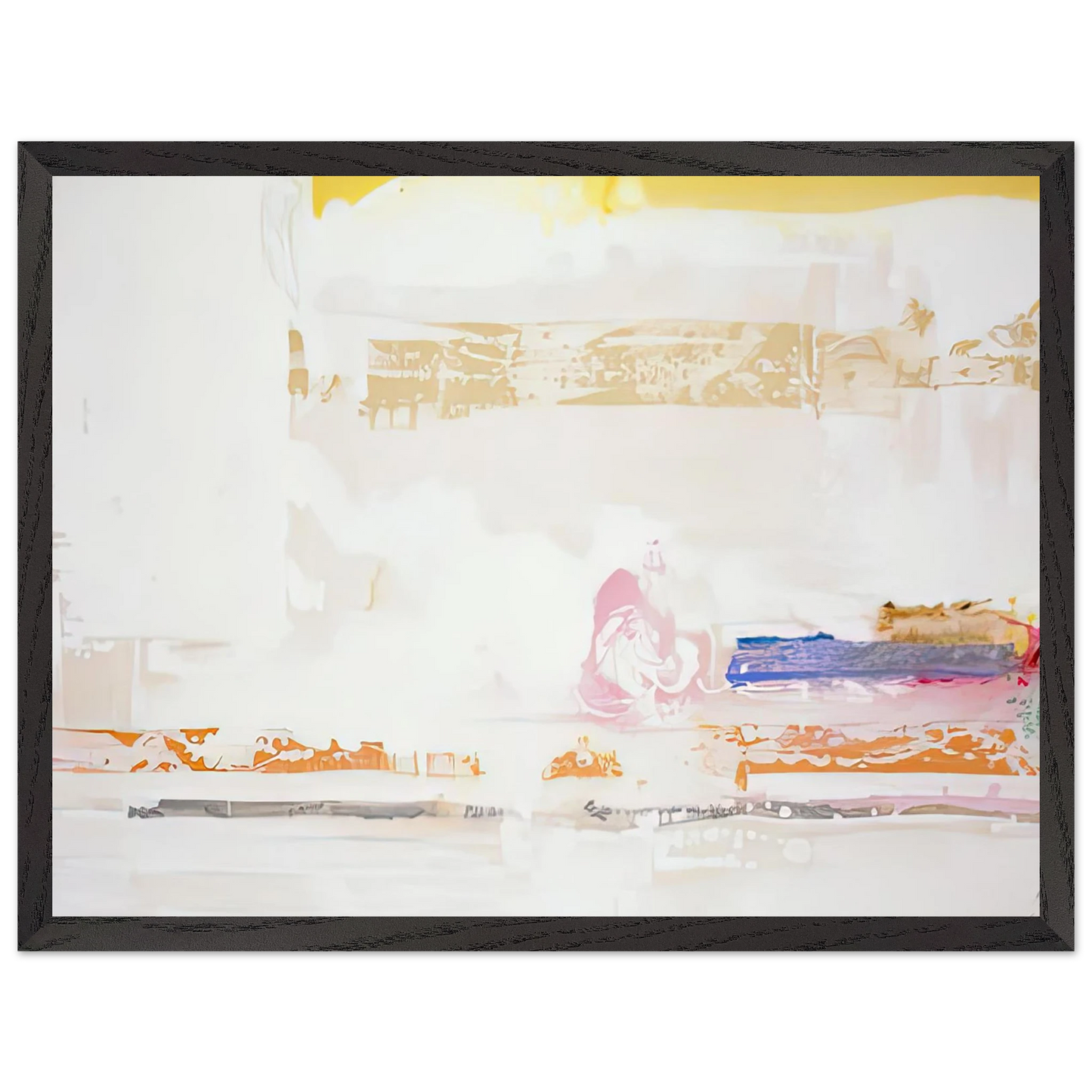 Helen Frankenthaler - Snow Basin, 1990- Wall Art - 28x40 inches / 70x70 cm - Canvas (Imperial)-canvas - -