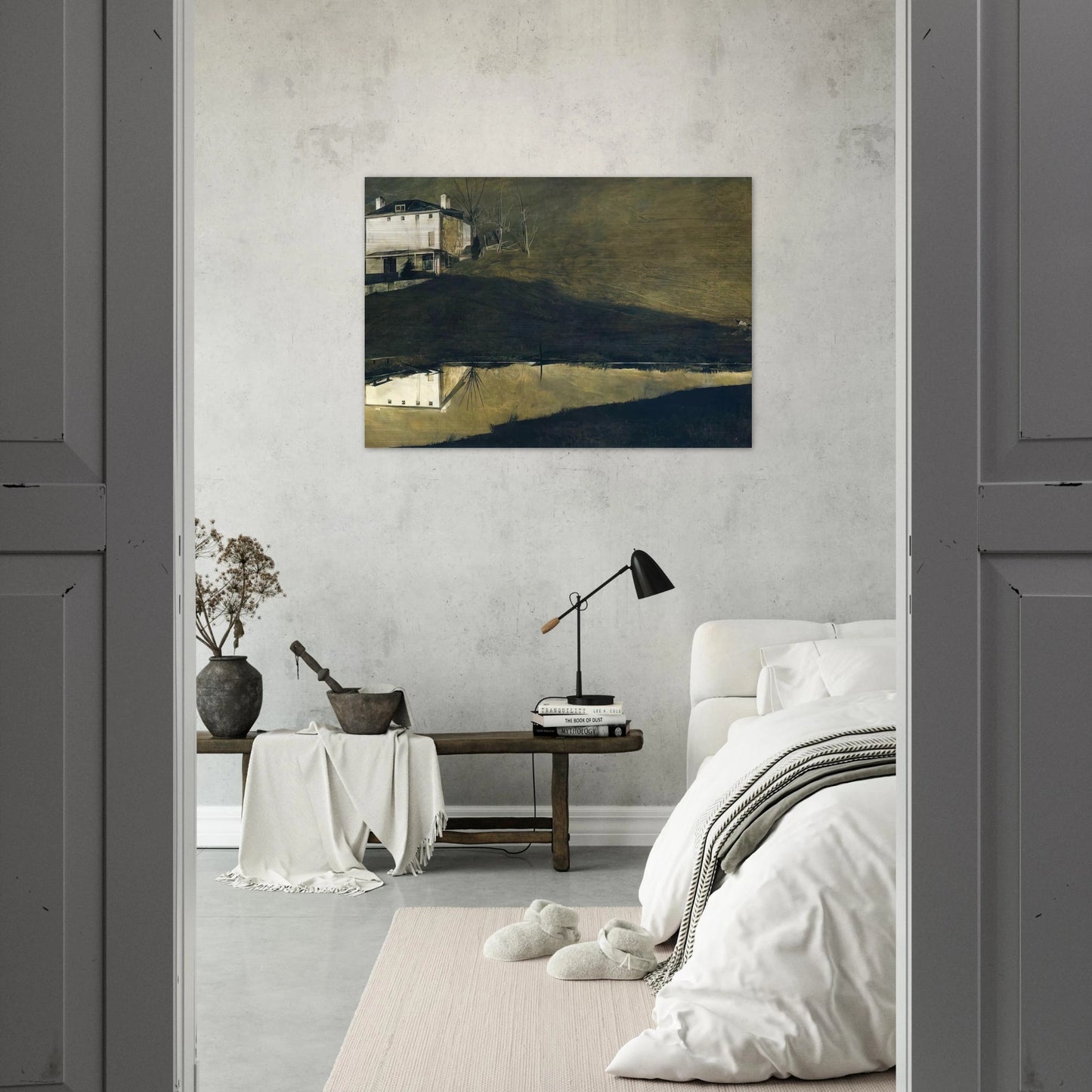 BROWN SWISS - Andrew Wyeth Brushed Aluminum Print - 70x100 cm / 28x40 inches | Andrew Wyeth Aluminum Print | Andrew Wyeth Prints