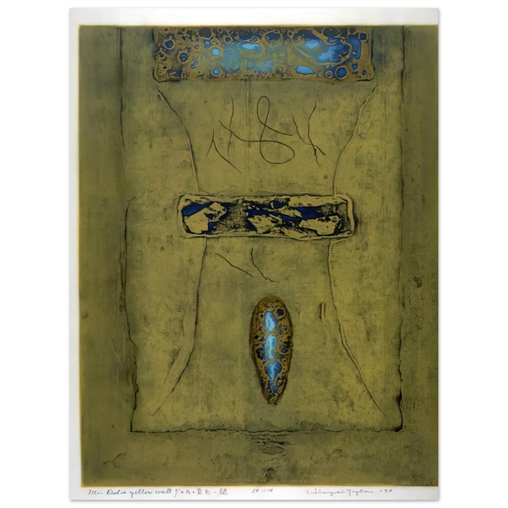 Hiroyuki Tajima - Mr. Delo's Yellow Wall - 1970  75x100 cm / 30x40inches Fine Art Poster