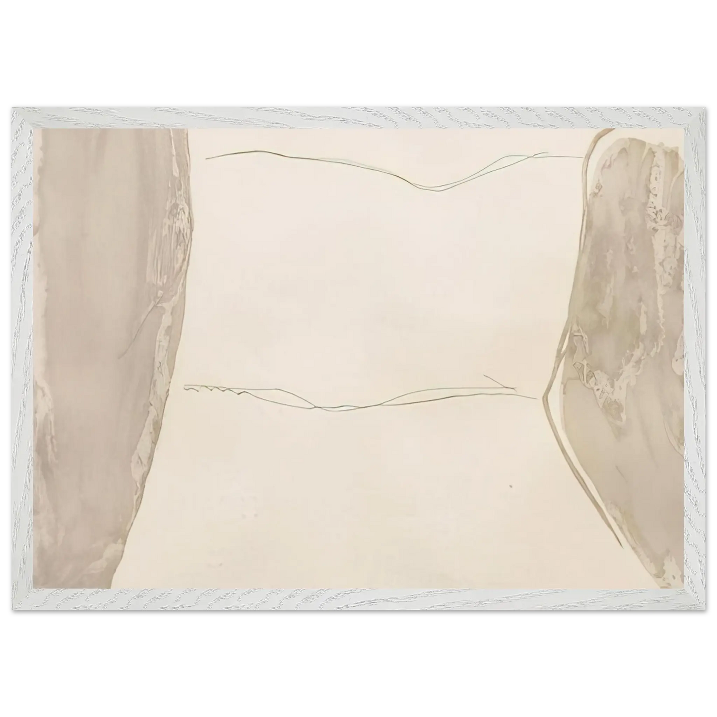 Helen Frankenthaler - Ponti - 1973 Wall art - 50x70 cm / 20x28 Inches - Premium Wooden Framed Poster With Fine Art Paper - White frame