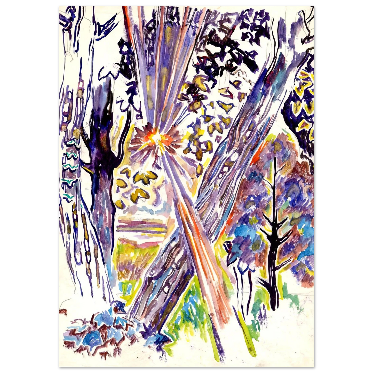 Walter Inglis Anderson - Walter Anderson Wall art - 30x40 cm / 12x16 inches - Premium Wooden Framed Poster With Fine Art Paper-canvas - Wood frame