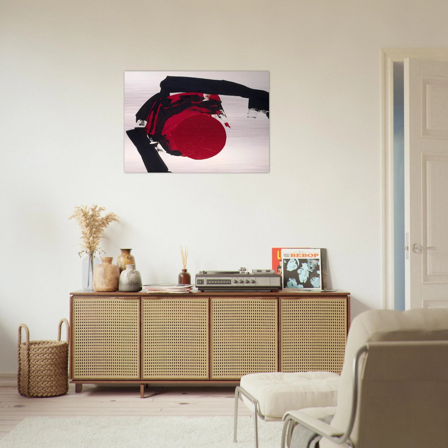 COMPOSITION I - Luis Feito Brushed Aluminum Print - 70x100 cm / 28x40 inches | Luis Feito Aluminum Print | Luis Feito Prints