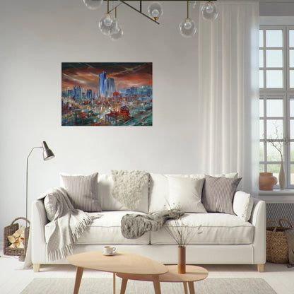 Big City - Konrad Zuse Brushed Aluminum Print - 70x100 cm / 28x40 inches | Konrad Zuse Aluminum Print | Konrad Zuse Prints