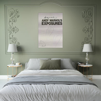 Butterfly Hearths  Andy Warhol's Exposures  - Andy Warhol Brushed Aluminum Print - 70x100 cm / 28x40 inches | Andy Warhol Aluminum Print | Andy Warhol Prints