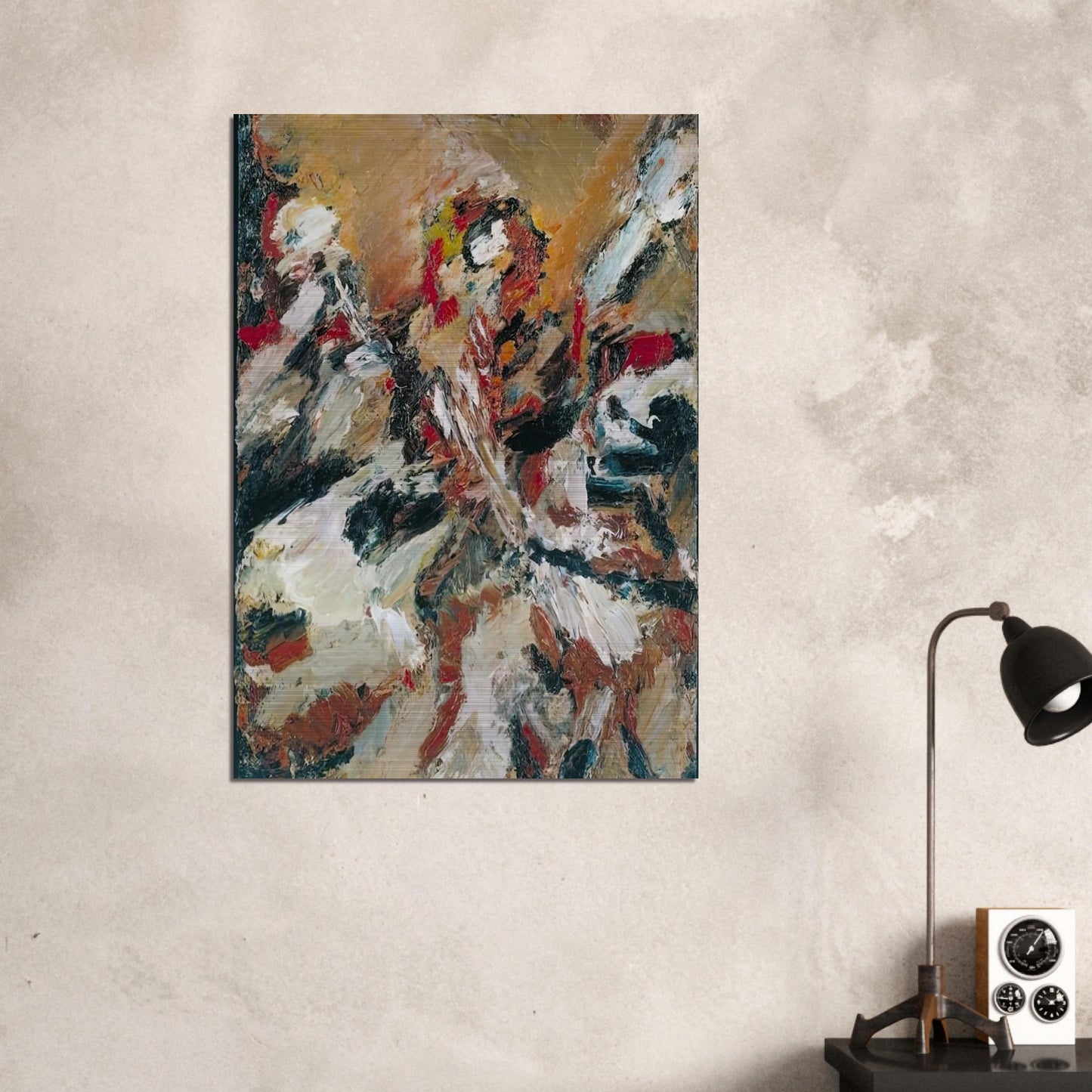STUDY AFTER TITIAN I - Frank Auerbach Brushed Aluminum Print - 70x100 cm / 28x40 inches | Frank Auerbach Aluminum Print | Frank Auerbach Prints