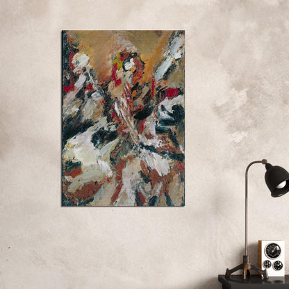 STUDY AFTER TITIAN I - Frank Auerbach Brushed Aluminum Print - 70x100 cm / 28x40 inches | Frank Auerbach Aluminum Print | Frank Auerbach Prints
