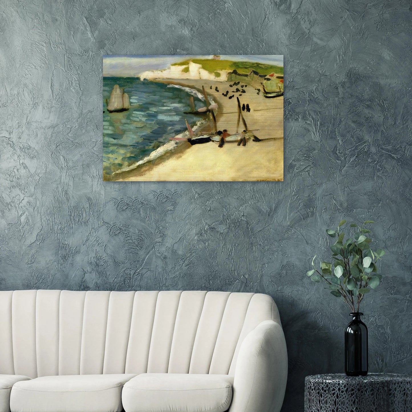 AHT AMONT CLIFFS AT ETRETAT 1920 - Henri Matisse Brushed Aluminum Print - 70x100 cm / 28x40 inches | Henri Matisse Aluminum Print | Henri Matisse Prints