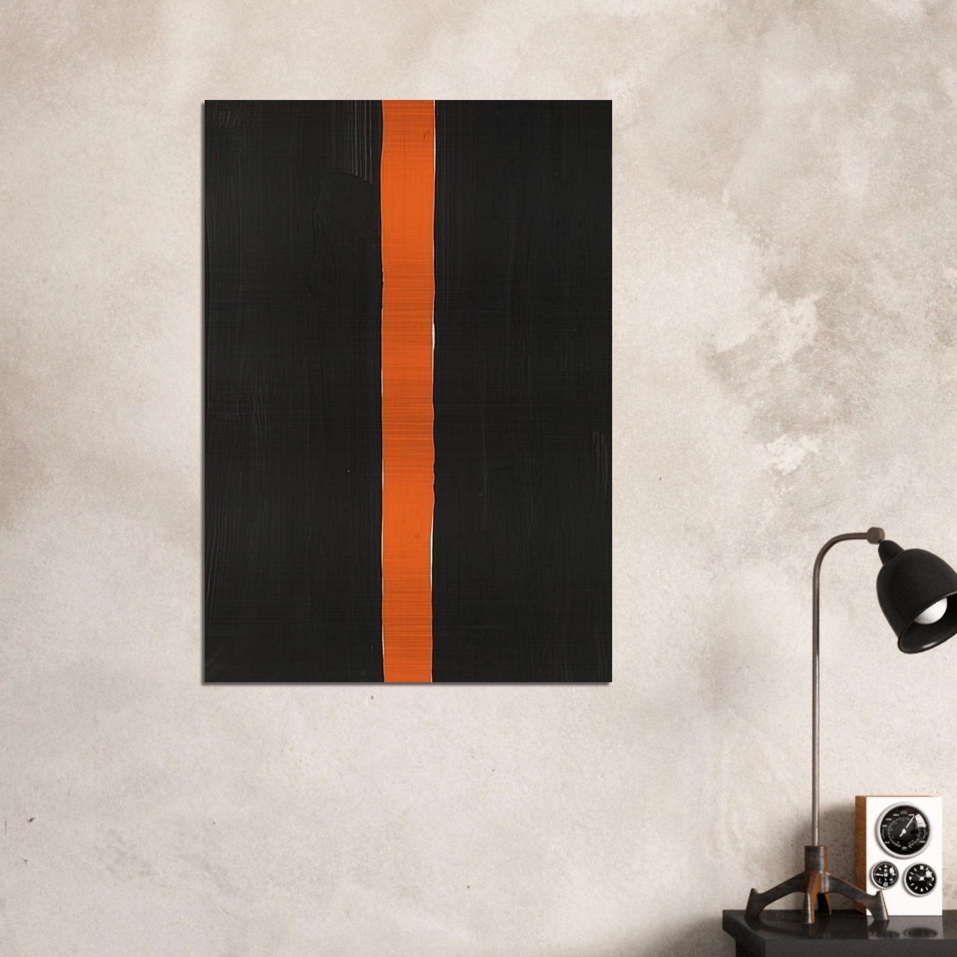 Untitled Black and Orange - 1988 - Gunther Forg Brushed Aluminum Print - 70x100 cm / 28x40 inches | Gunther Forg Aluminum Print | Gunther Forg Prints