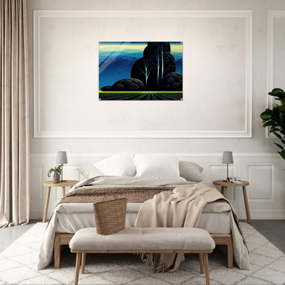 Even Tide - Eyvind Earle Acrylic Print - 70x100 cm / 28x40″ inches